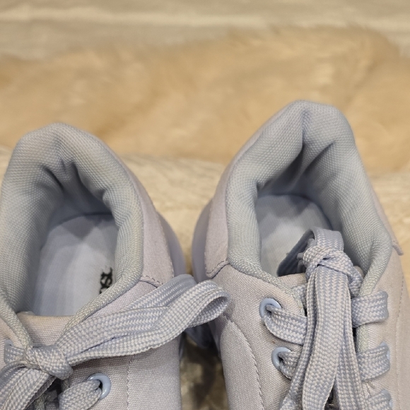 ASOS Light Blue Platform Sneakers Classic Low-Top Design - Picture 5 of 12